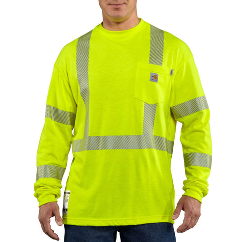 Carhartt FR High Vis LS T Shirt Class 3