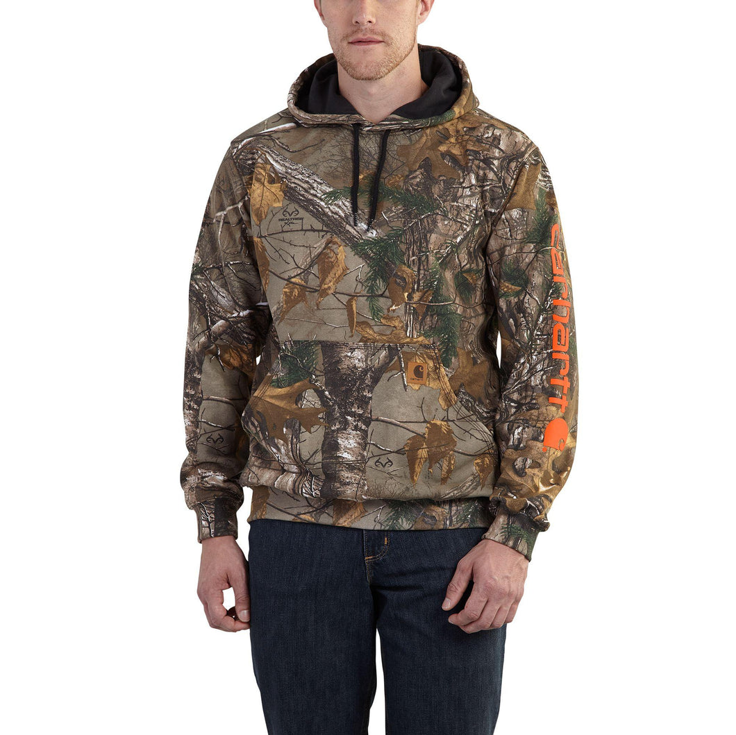 Carhartt MW Camo Sleeve Logo Hooded Swtshrt